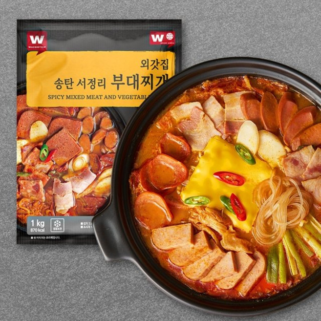 [외갓집] 서정리 부대찌개 1kg X 3팩, 3개