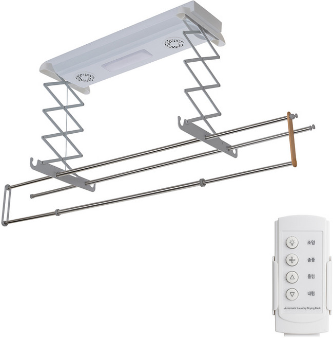 리모컨 자동천장용 빨래건조대cs-0410A 자동송풍기 LED 천장형베란다