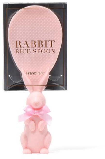 프랑프랑 스탠드 토끼 밥주걱, PinkColor, 2개