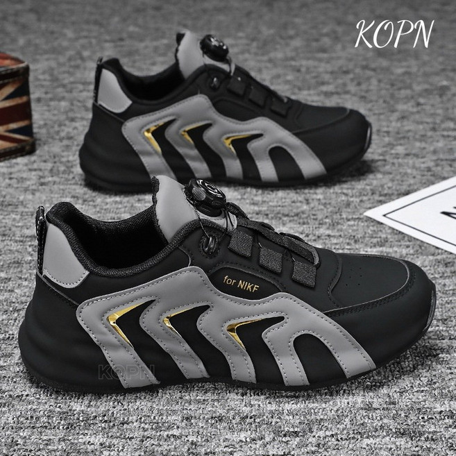 KOPN 남자 신발 봄 큰 사이즈 운동화 패션 통기 캐주얼 백합 아빠 신발 충격 흡수 백합 러닝화 캐주얼화 트렌드