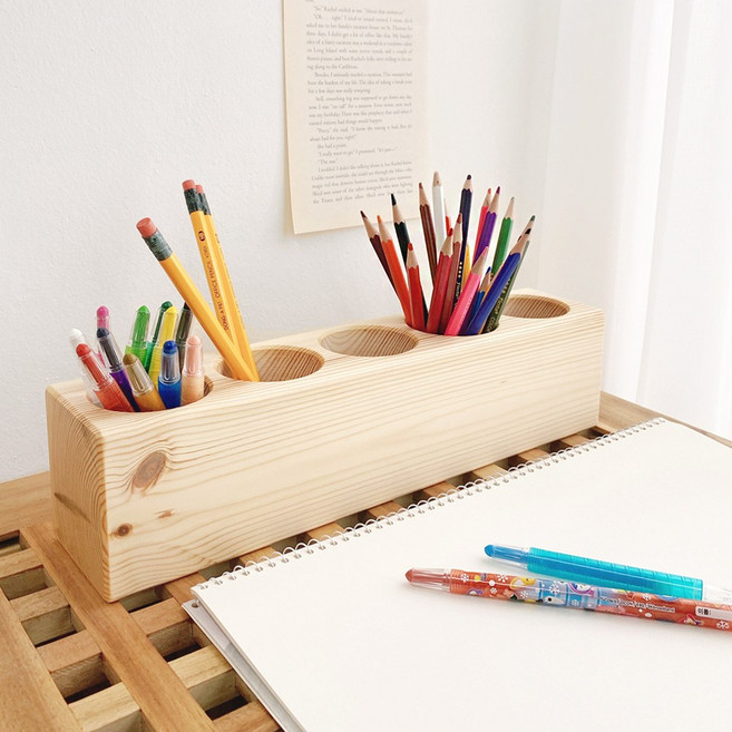 5구 연필꽂이 컬러링북 색연필 꽂이 색연필통