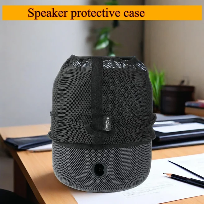 HomePod 2세대에 적합한 스피커 보호 커버 고급 나일론 소재 충전 구멍이 있는 스마트, 01 1 pack, 01 검정색