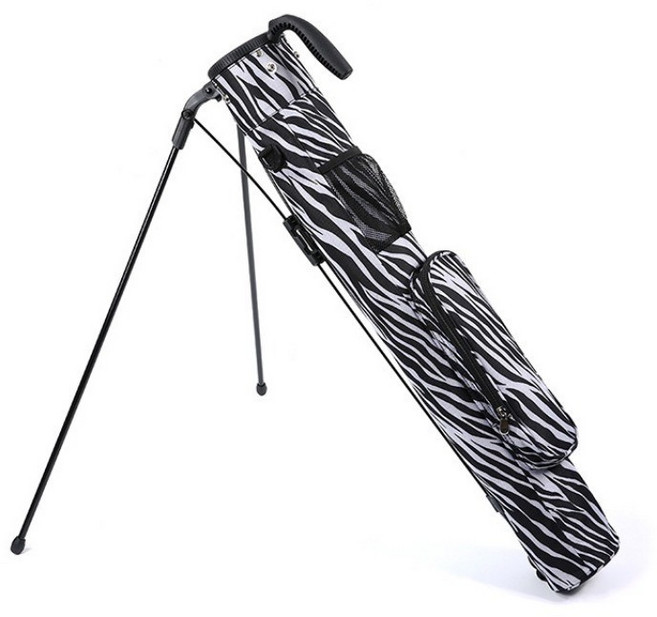SSV高爾夫 輕便支架球袋, 黑白色（斑馬紋）, 1個
