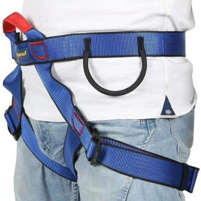 갈렙등반 암벽등반 안전벨트 등산 클라이밍 하네스, 블루