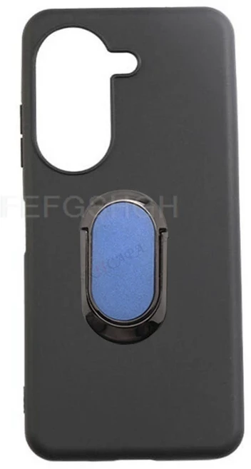 ASUS Zenfone 10 9 8 Z AI2302 백 링 홀더 브래킷 폰 케이스 TPU 소프트 실리콘 커버, 05 ASUS Zenfone 10Z, 01 케이스 및 홀더, 01 Black With A Blue