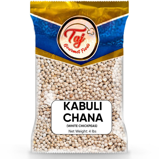 타지 프리미엄 인도 카불리 차나 건조 병아리콩 (1.6kg TAJ Garbanzo Beans Dry 4-Pounds | Kabuli Chana | Product of Indi, 4-Pounds (Jar), 1개, 1.6kg