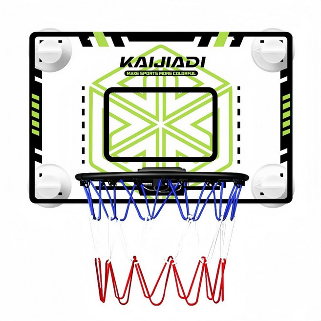 KAIJIADI 兒童籃球框組 附網吸盤 30cm 鐵框, 小號40*26【25CM塑料框】帶吸盤, 1個