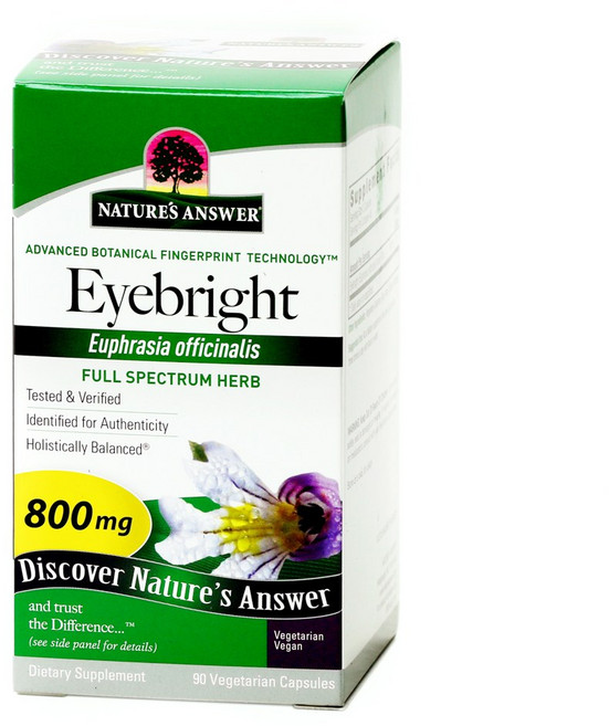 NATURE'S ANSWER 小米草素食膠囊, 90顆, 1罐