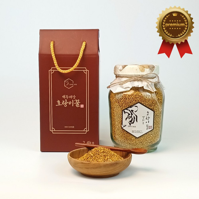 소백산 국내 천연 호랑이꿀 비폴렌 벌화분 1kg 500g, 호랑이: 벌화분(비폴렌) 1kg, 1개