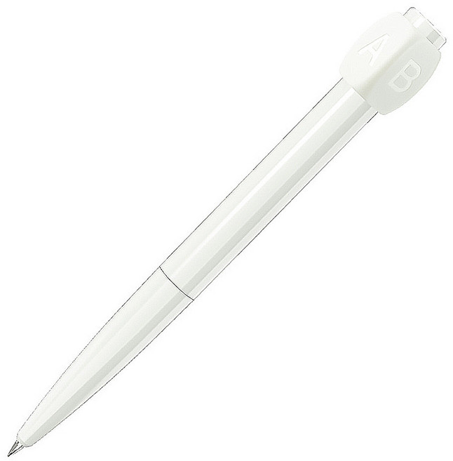 解壓轉轉筆 0.5mm 原子筆, 1個, ABCD筆_白