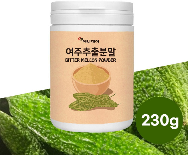 국산 여주 분말 가루 대용량 국내산 비터멜론 BITTER MELON 1통 모모르데신 모모르디카 커라틴 카라틴 카란틴 베타카로틴 식이섬유 천연인슐린 약초 채소 음식 식품 추천, 2개, 230g