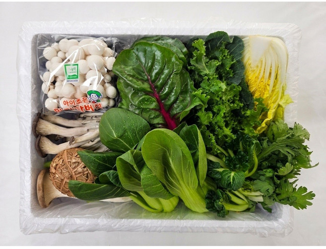 야채왕 샤브샤브 모듬야채버섯세트 1kg, 1개