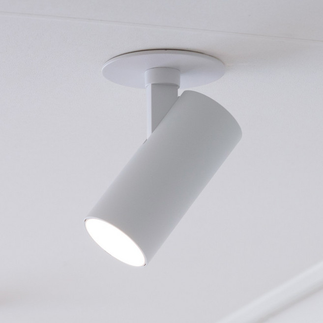 아이즈 LED 에코 COB 3인치 10W 반매입 스포트조명 플리커프리, 1개, 화이트바디 4000k