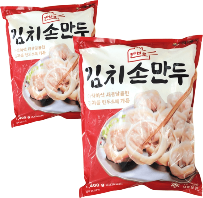 나래 깐브로 김치손만두 아삭아삭 새콤달콤, 1개