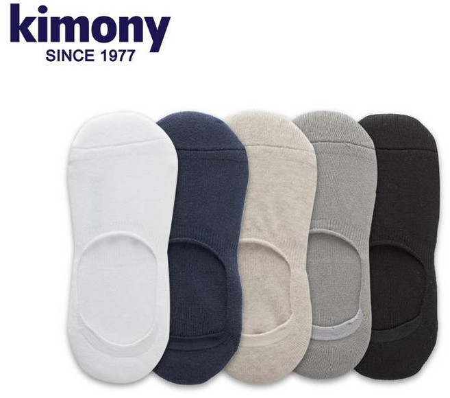 키모니 스포츠 남자 페이크삭스 덧신 벗겨짐방지 이중 쿠션 양말, (504)그레이