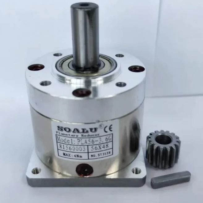 DC 스텝 모터용 플래닛 감속기 기어박스 하이 토크 DIY PLG56 -1 시리즈 공구 부품 56mm, 06 Square-6.35mm gear, 01 1 ratio 3.6