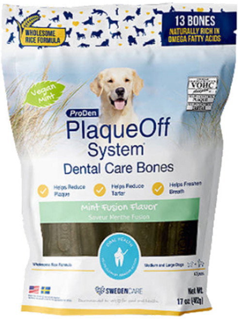 프로덴 플라그오프 덴탈케어본 미니 강아지 양치껌, 민트, 482g, 1개