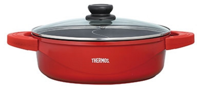 THERMOS 膳魔師 鸳鸯火锅, 豐饒紅, 1個