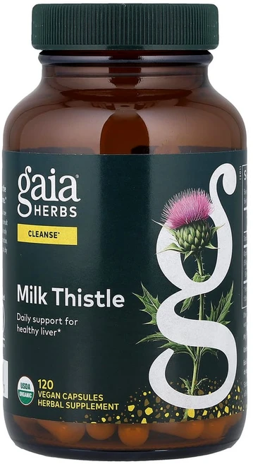 가이아허브 밀크시슬 베지 캡슐 120정, 1개 - 쿠팡