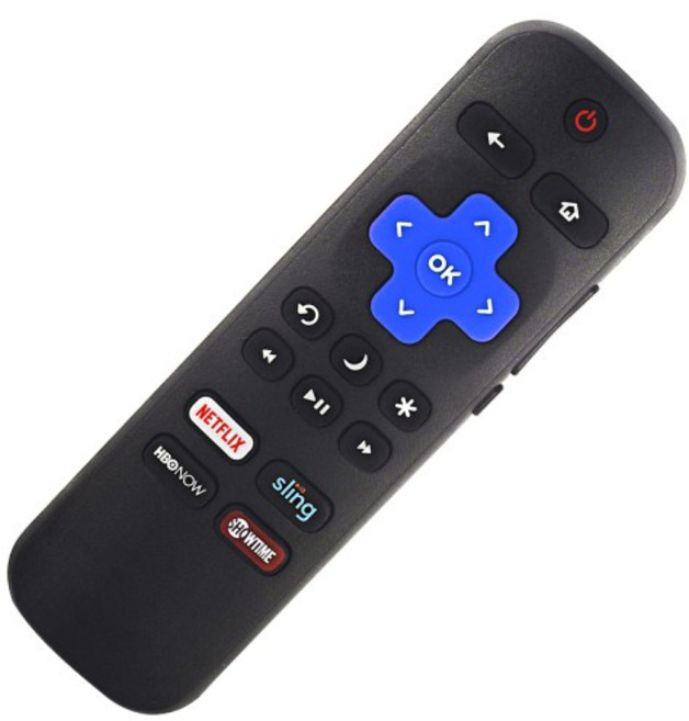 Hitachi Roku TV 원격 제어 측면 키 교체 포함 LE43A6R9, 1개