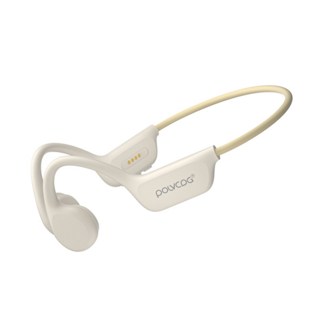 소리증폭기 음성 증폭기 난청보청기 POLVCDG 골전도 헤드셋 IPX8 32GB Bluetooth 5.3 무선 수영 헤드셋마이크 포함 방수 운동 피트니스, [02] X7-Cloud White, 1개