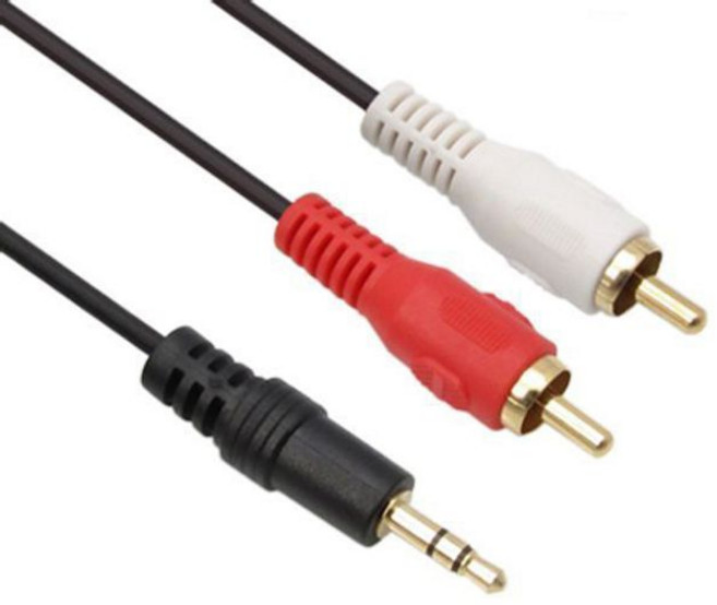 netmate 스테레오 to rca 2선 케이블2.8 파이 0.15m 오디오케이블 rca케이블 hdmi케이블, 2개