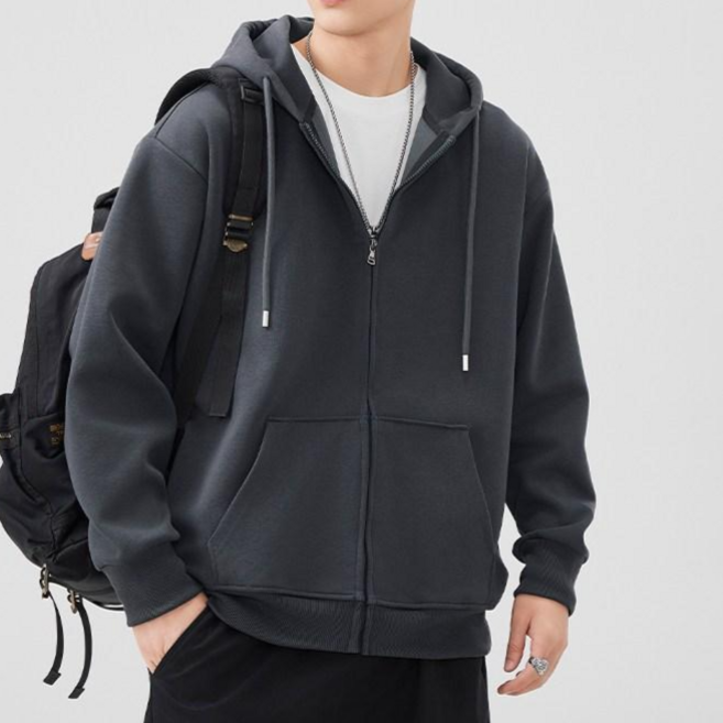 오버 사이즈 후드집업 무지 후드티 남녀공용 오버핏 가볍고 부드러운 겨울 봄 가을 아우터 캠핑 데일리 후드 재킷