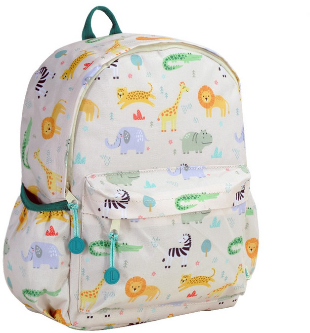 [룬드런던] 귀여운 동물패턴 백팩 어린이 유아 키즈 신학기 입학 유치원 어린이집 책가방