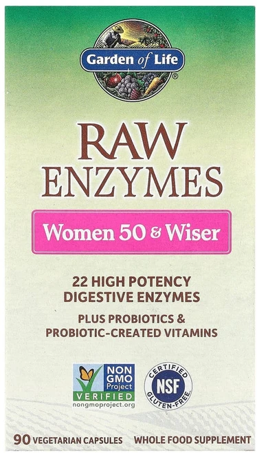 가든오브라이프 RAW Enzymes 만 50세 이상 여성용 베지 캡슐 90정, GOL11564, 1개 - 쿠팡