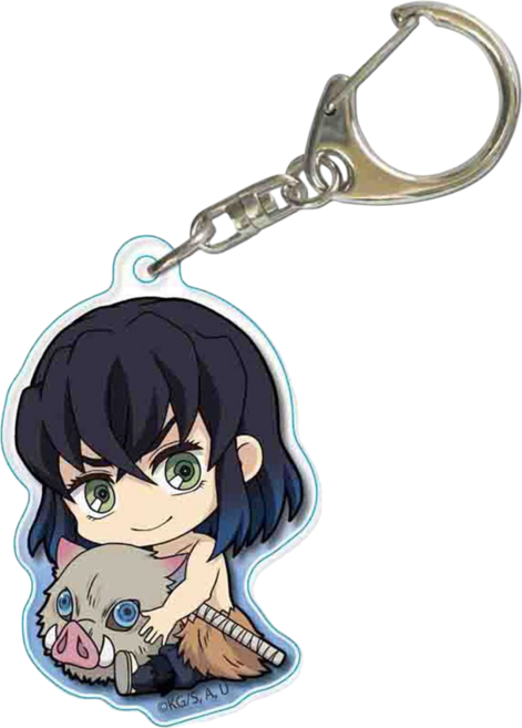 <귀멸의 칼날> 캐릭터 아크릴 키링/키체인/열쇠고리 허깅SD 14종, G-003633. 하시비라 이노스케, G-003633. 하시비라 이노스케