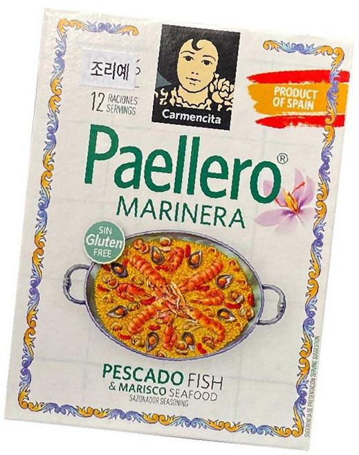 카르멘시타 씨푸드 빠에야시즈닝 타임 12g, 1