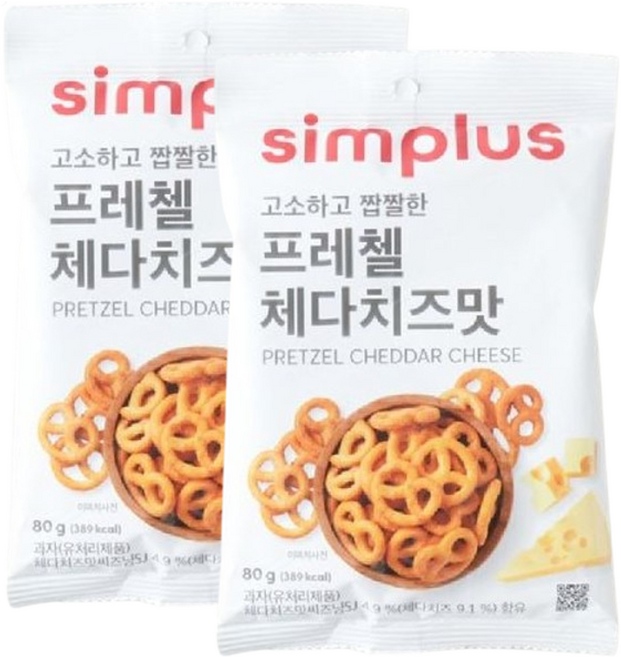 홈플러스시그니처 프레첼 체다치즈맛, 2개, 80g