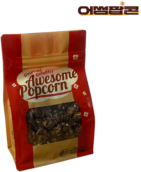 어썸팝콘 초코 / NON-GMO 수제 천연버터, 3개, 160g