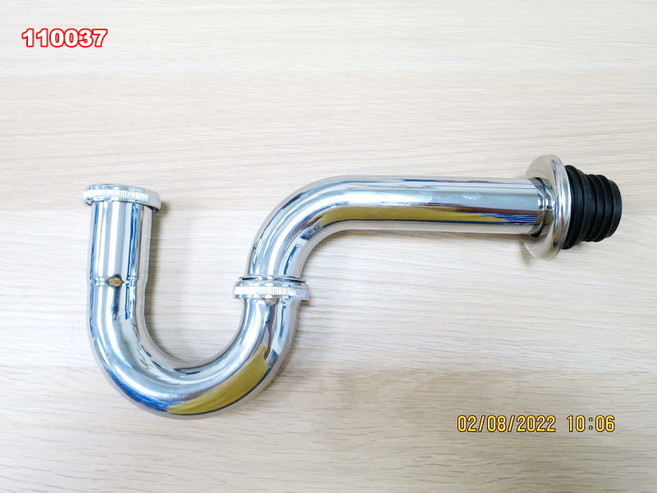 P形排水管 落水頭排水管 鍍鉻 S形水管 32mm, 20個