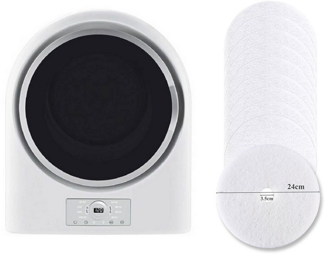 [히츠 미니건조기 HD-400GE-S 4kg - HCF 호환용 원형필터 10개] 미니건조기 호환용 원형필터 10개