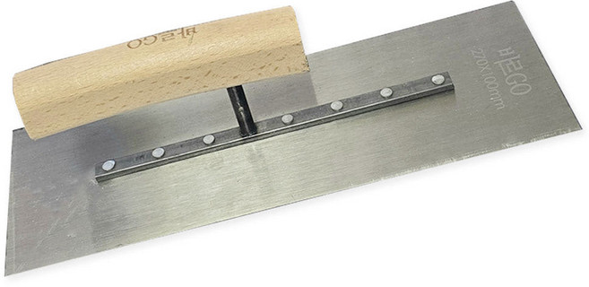 바르고 흙손 미장 칼 빠데 퍼티 타일 공구 사각 270, 1개