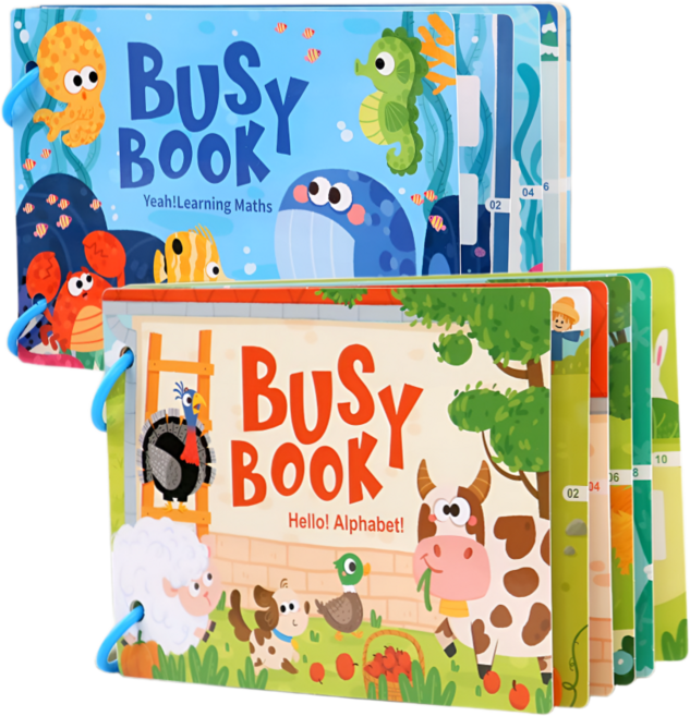 월성 붙였다떼었다 비지북 2종세트 벨크로, 헬로우알파벳+러닝매쓰 1개, 1개