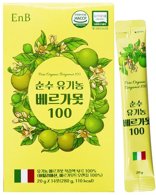 순수 유기농 베르가못 100, 5박스, 20g - 쿠팡