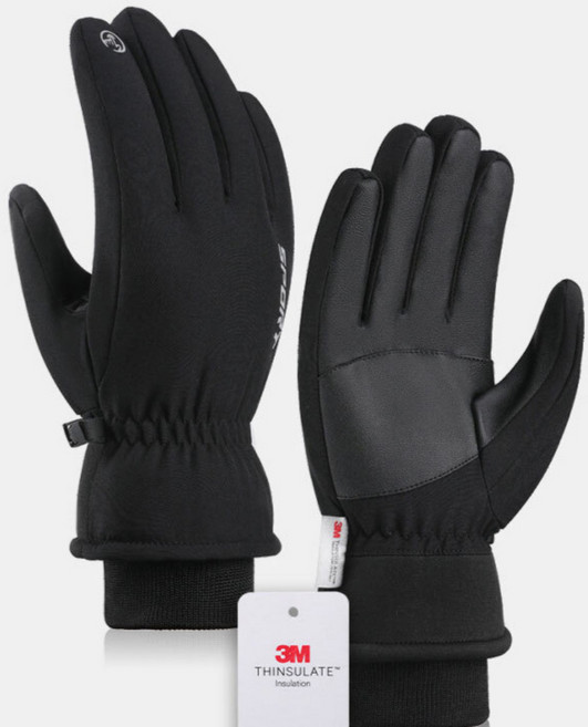 스노우 보드 장갑 스키 방한 방수 오토바이, 블랙, 1개, 3M 방한장갑(블랙)_M
