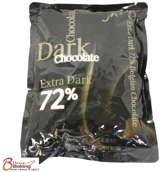 이홈베이킹 다크 커버춰 카길누아 72% 초콜릿, 1kg, 1개