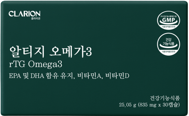 클라리온 rTG 알티지 오메가3 30캡슐 1박스, 1개, 30회분