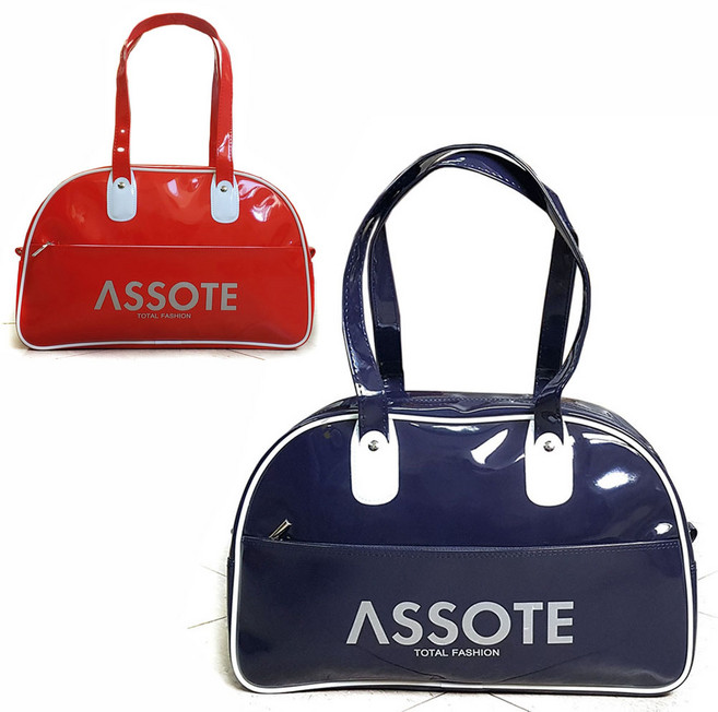 AT(EX-99) 에나멜스포츠숄더백 헬스 수영가방 운동가방 트레이닝백, Navy, 1개