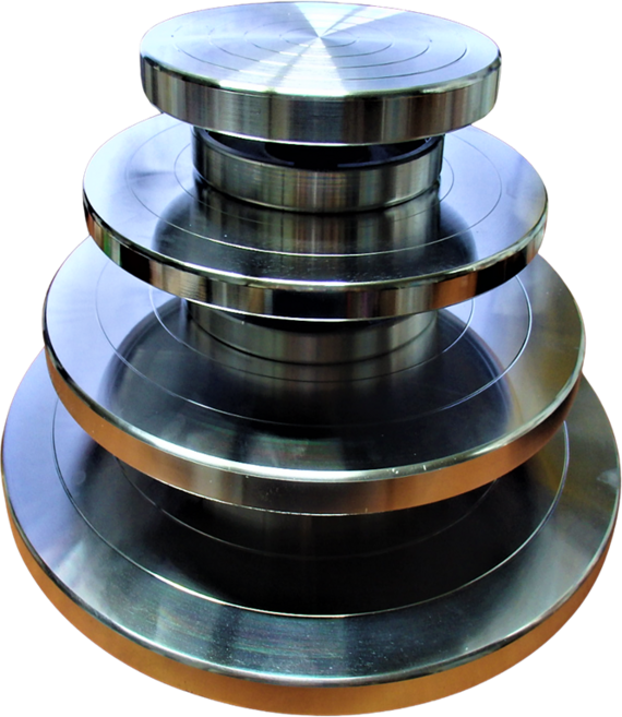 조소용품 양면 손물레 도자기회전판 분갈이 턴테이블 고강도알루미늄 4종류, 1세트