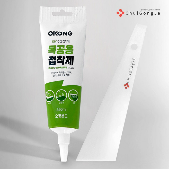 오공 본드 250ml + 철공자 작업장갑 목공 풀 목공용 접착제, 2세트