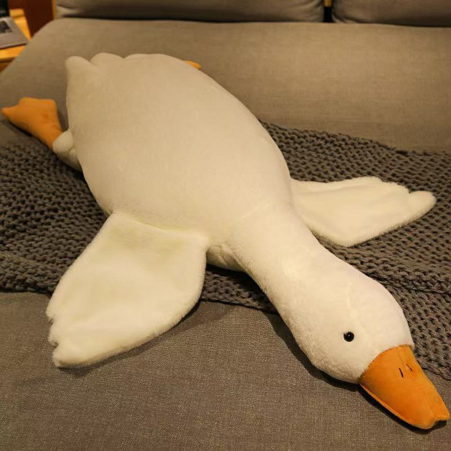 可愛大白鵝抱枕 毛絨玩具 抱睡玩偶, 1個, 大白鵝, 151cm