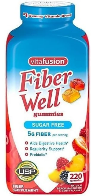 Vitafusion Fiber Well 비타퓨전 파이버 웰 식이섬유 220구미, 1개, 220정 - 쿠팡