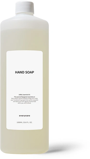 에브리케어 핸드 워시 솝 대용량 리필, 1kg, 1개 - 쿠팡