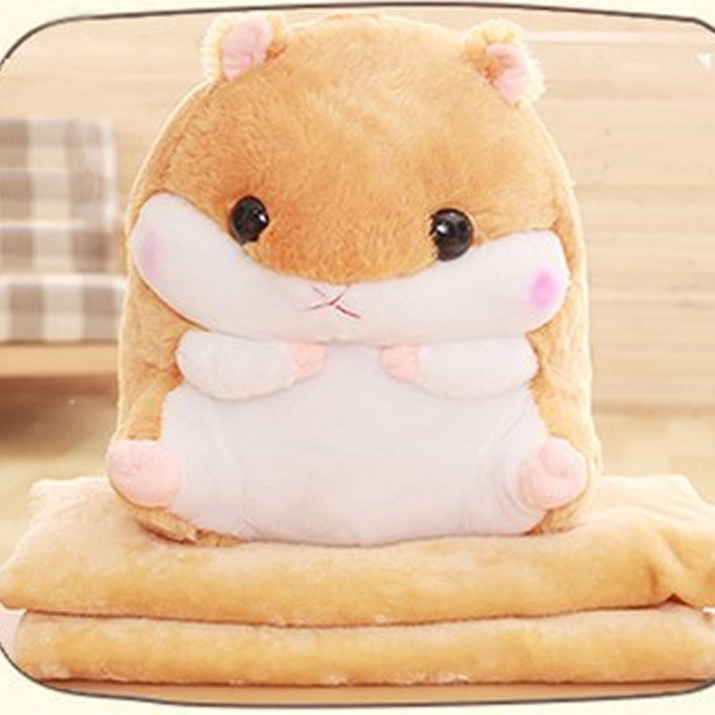 5시주문건 당일배송 BEST 볼빨간 햄스터방석 / 2in1 햄스터쿠션 담요 빠른배송, 햄스터쿠션담요, 베이지