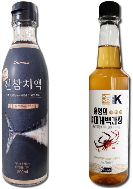 서림 진참치액(500ml)+더동쪽바다가는길 홍영의 붉은대게 백간장(500ml), 500ml