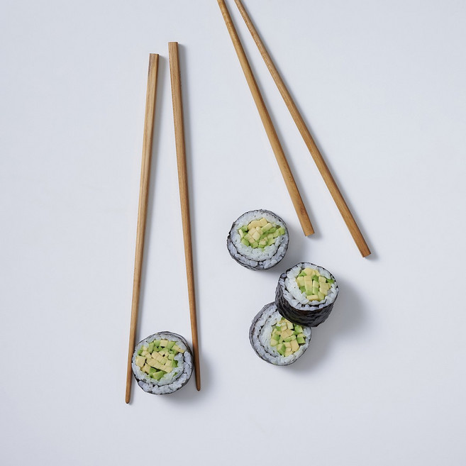 [JAJU/자주] 결이 고운 티크우드 젓가락 2조, 다크 브라운